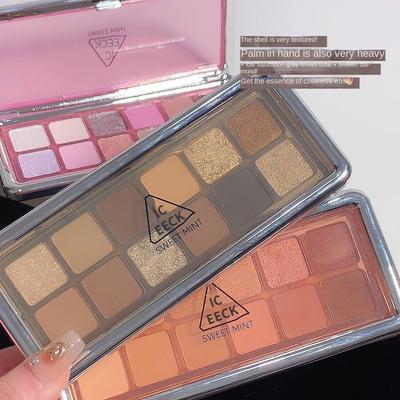 Paleta dwunastu cieni do powiek Pearl Fine Flash, wodoodporny, naturalny, rozświetlający, Sleeper Silkworm Contouring Eyeshadow, trwały, utrwalający makijaż