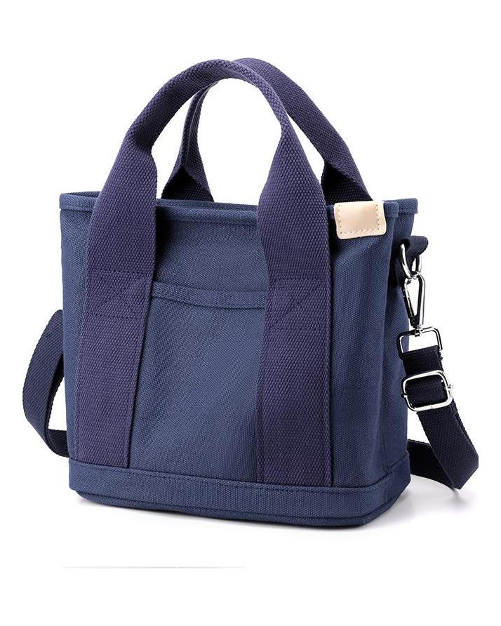 Hochwertige japanische Canvas-Tasche, modische und einfache Einkaufstasche mit großem Fassungsvermögen, Mehrzweck-Bento-Tasche für den täglichen Weg zur Arbeit