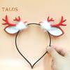 Realistic Deer Antlers Headband Adults Kids Soft Fabric Durable Construction Reindeer Design Christmas Hair Hoop