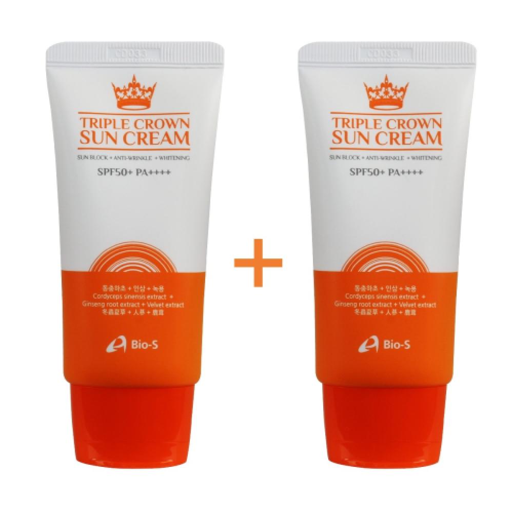 

Bio S [launch Celebration 1+1] [limited Time] BioS Triple Crown Sun Cream Spf50+ Pa++++ NONE