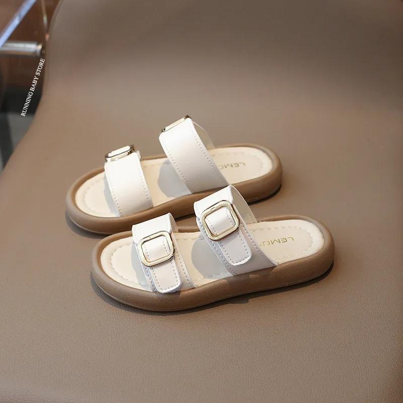 Home Shoes Girl Summer Beach Sandals Anti-slip House Bathroom Slides Casual Kids Girls Platform Slippers