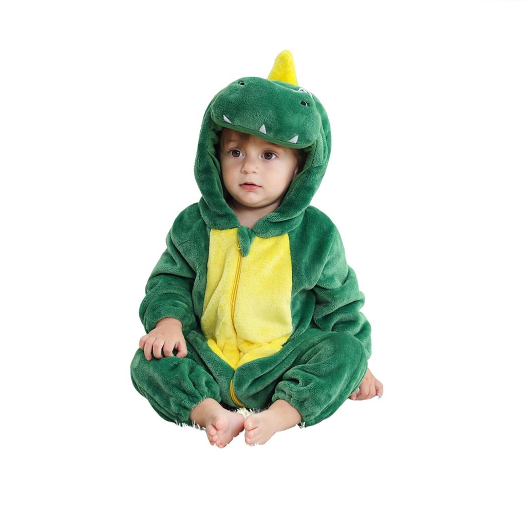 One-piece Pajamas For Children All And Winter Animal Home Clothes Children Flannel Crawling Clothes