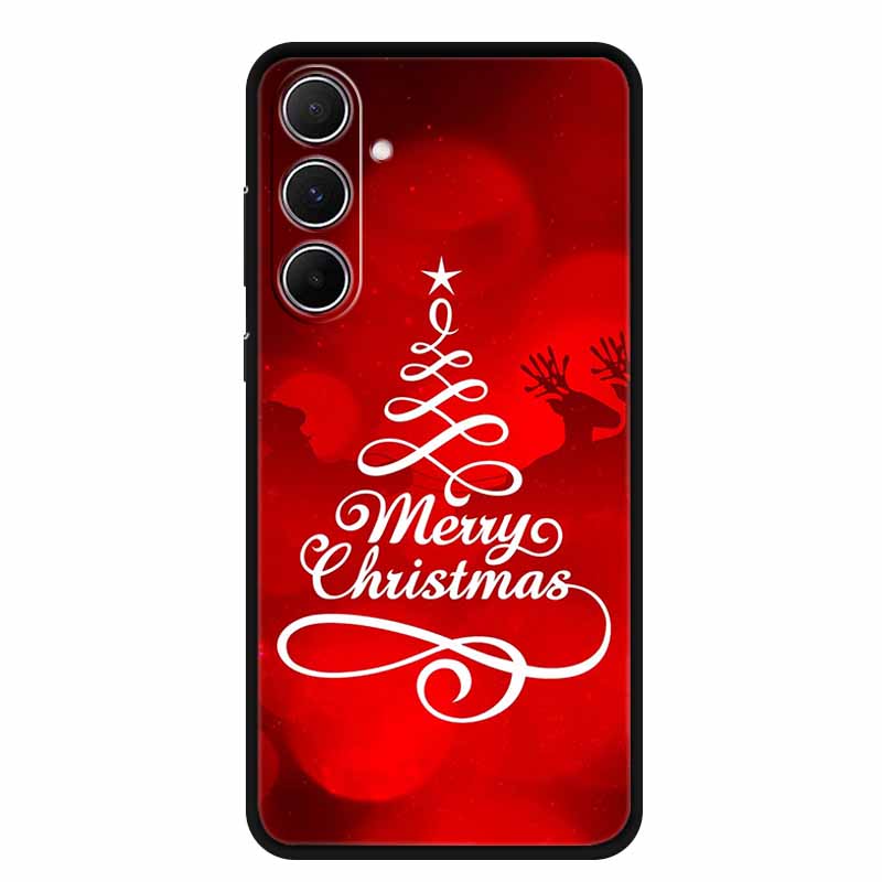 Christmas Phone Case For Samsung A17 5G 2025 Case Soft Black Silicone Bumper For GalaxyA17 17 5G TPU Coque Samsung Galaxy A17 5G