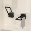 Self Adhesive Bathroom Towel Holder Toilet Towel Rack Wall Mounted Kitchen Shelf 90° Folding Towel Bar No Drill 18/25/33/43CM