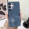For  Denim Jeans Hard PC Phone Case For Samsung Galaxy S26 S2 S24 S23 Ultra Magnetic Shockproof Frameless Cooling Cover