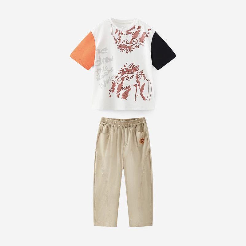 [Moisture-Absorbing and Quick-Drying] Mqd Boys' Casual Anti-Mosquito Pants, New Summer Style, Lightweight Dad Pants for Kids