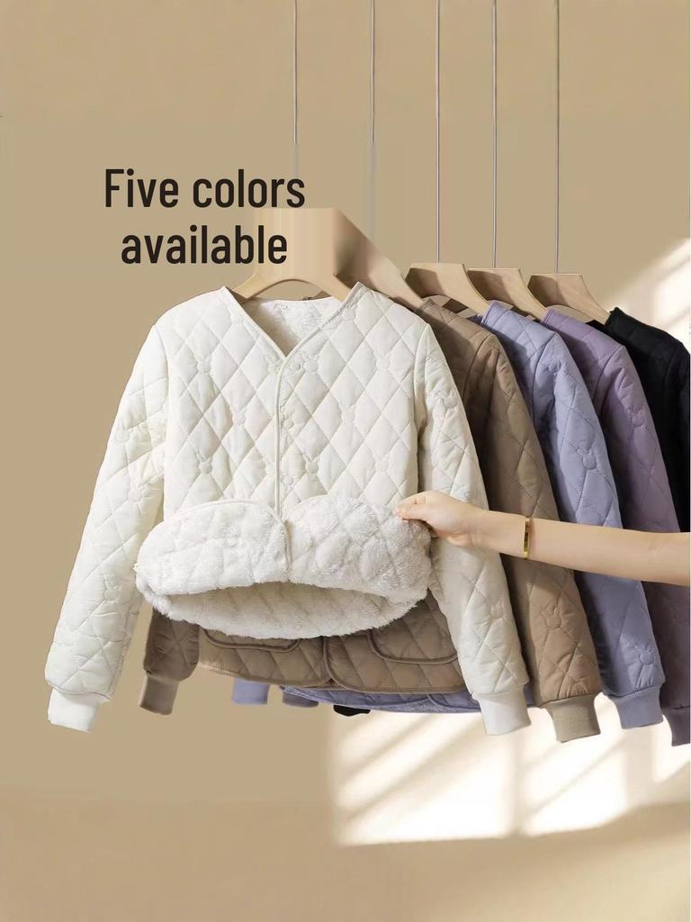 2025 Women's Winter Cotton Jacket: Cold-Proof, Fleece-Lined, Thickened Coat for Warmth and Comfort