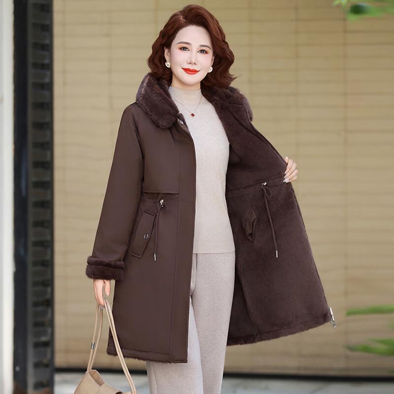 Ronghua Damen Winter Lange Baumwoll-Steppjacke 2025