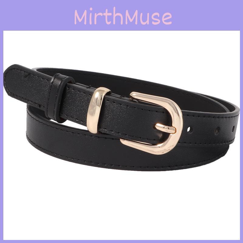 Womens Pu Leather Belt With Metal Pin Closure For Trendy And Versatile Looks