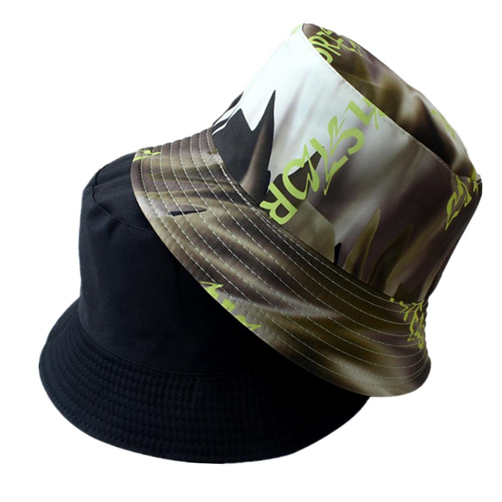 Double Sided Panda Bucket Hat for Men Women Outdoor Sun Protection Fisherman Cap Trendy