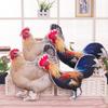 Realistic Rooster Hen Plush Pillow Lifelike 3D Print Soft Fluffy Fabric For Home Decor Kids Gift Farm Themed Party