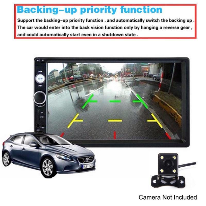 2din  Car Audio Rear View Camera Car Radio HD Touch Screen Player MP5 SD/USB/Bluetooth