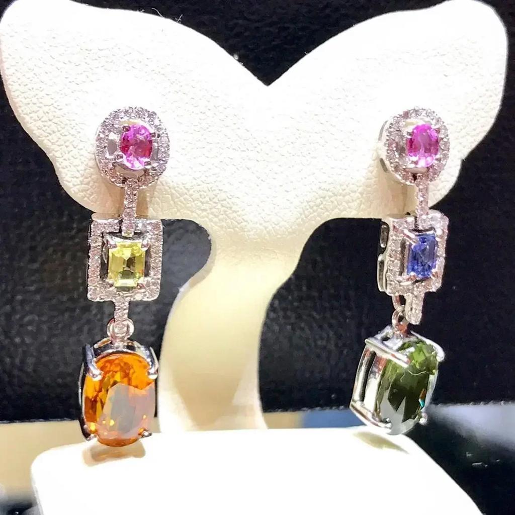 Shiny Zircon Wedding Hanging Earrings with High Grade Temperament Geometric Cubic Zirconia  Quality Women's Luxury Jewelry