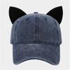 Women Modern Kitten Ears Baseball Hat For Girls Women Unisex Kitten Ears Adjustable Hat Cute Cats Ear