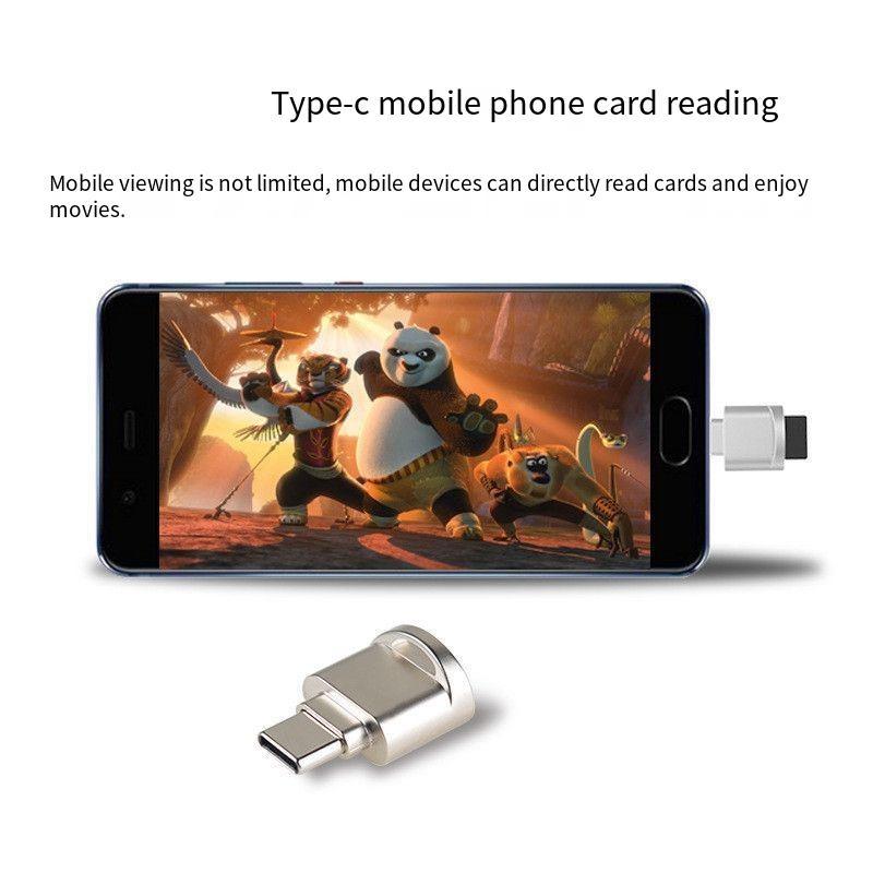 Mini TF Card Reader Viewer Adapter Portable Memory Card Reader Compatible IPhone IPad Huawei Type C Android OTG Data Transfer