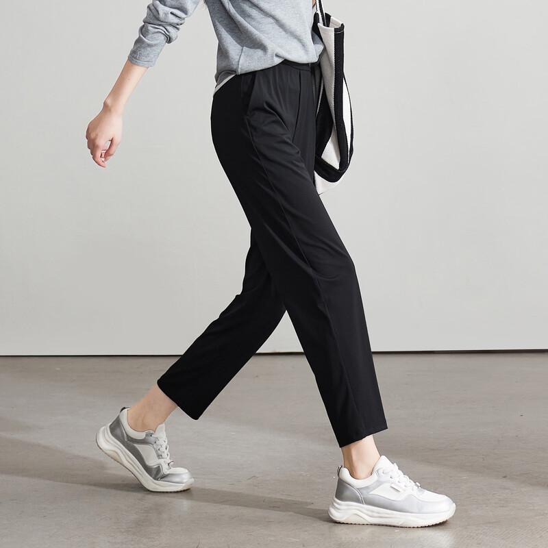 SOFSIL Women's Stretchy Cropped Tapered Casual Pants