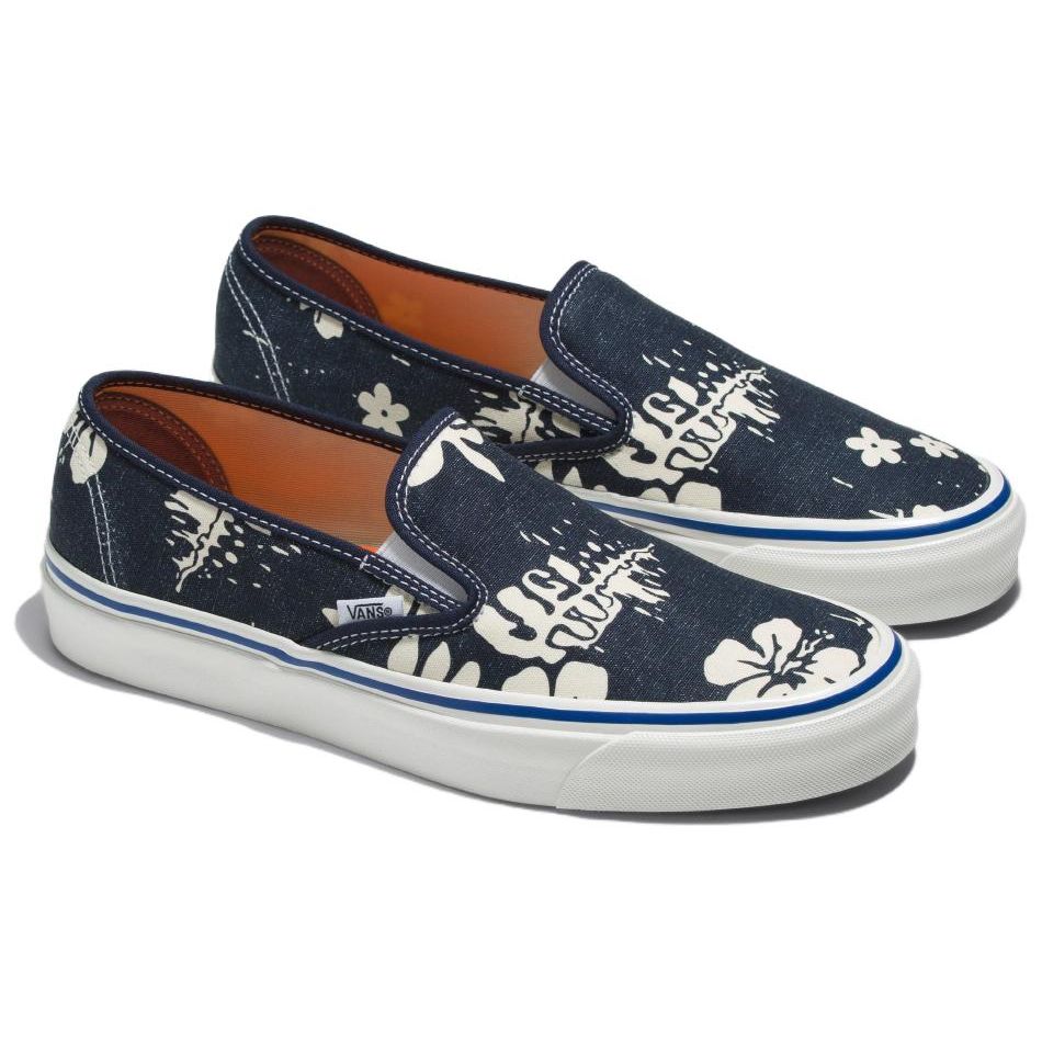 Vans Slip-On Low Top Skate Shoes Unisex Sneakers Blue White VN0005UPNVY1