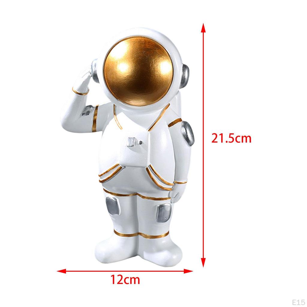 Figur Astronautenstatue Tortenaufsatz Niedliches Ornament Heimdekoration für Bücherregal, Eingang, Tischplatte,