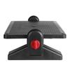 Black Ergonomic Footrest Adjustable Angle and Height Office Foot Rest Stool for Under Desk Support 2-Level Height Adjustment 16.3x11.8"