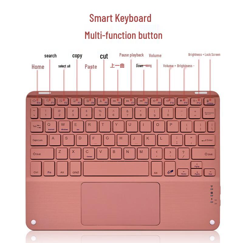 OLOEY Square Cap Bluetooth Keyboard for Tablets