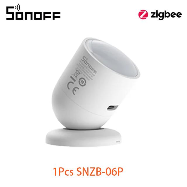 SONOFF SNZB-06P Zigbee Human Presence Sensor 5.8GHz Microwave Radar Detection Smart Scene Compatible Alice Google IFTTT HA Zigbee