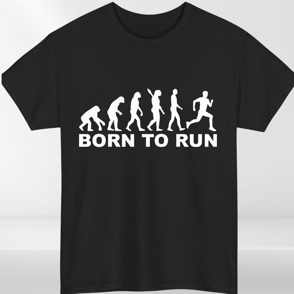 Nato per Correre T-shirt Unisex Corridore Corsa Jogging Maratona Gara