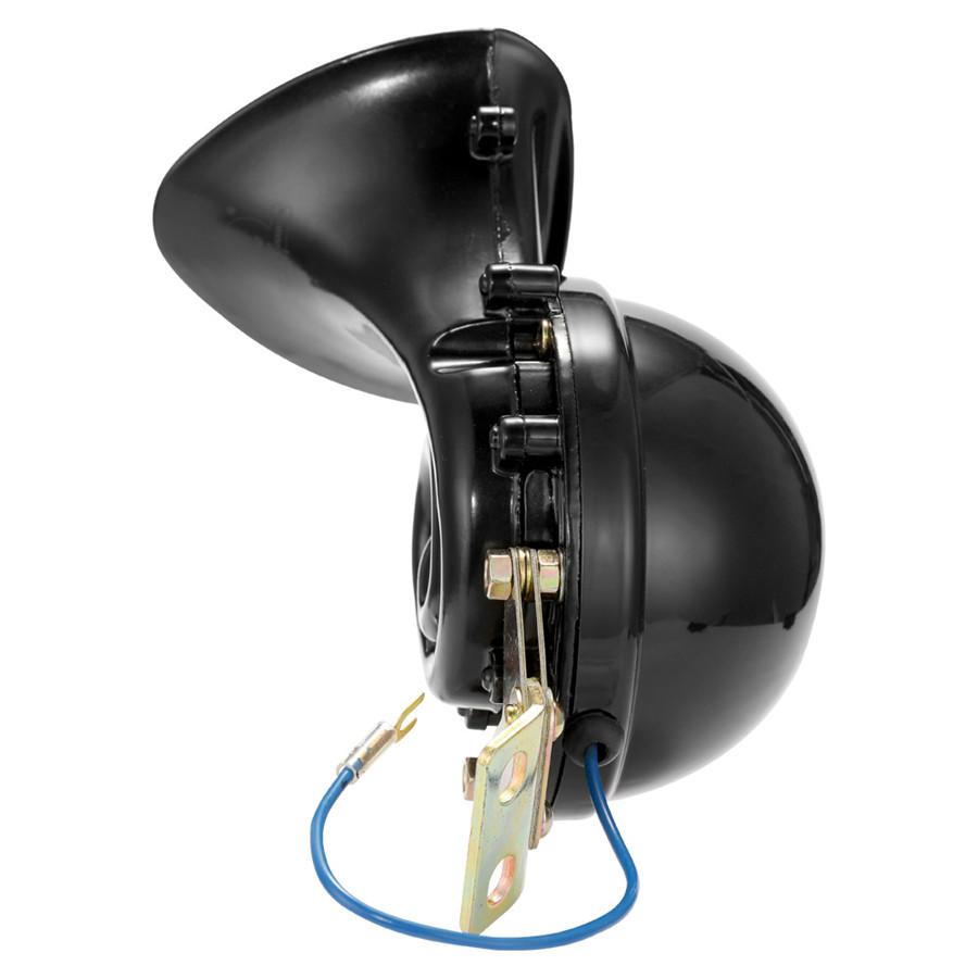Car Styling Loud 300DB 24V Black Electric Snail Horn Air Horn Raging Sound For Car Motorcycle Truck Boat