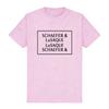 Hacks T-Shirt SCHAEFER & LuSAQUE Design Grafischer Print T-Shirts Kurzarm Baumwolle Sommer Damen T-Shirts Unisex Streetwear Lockeres Oberteil