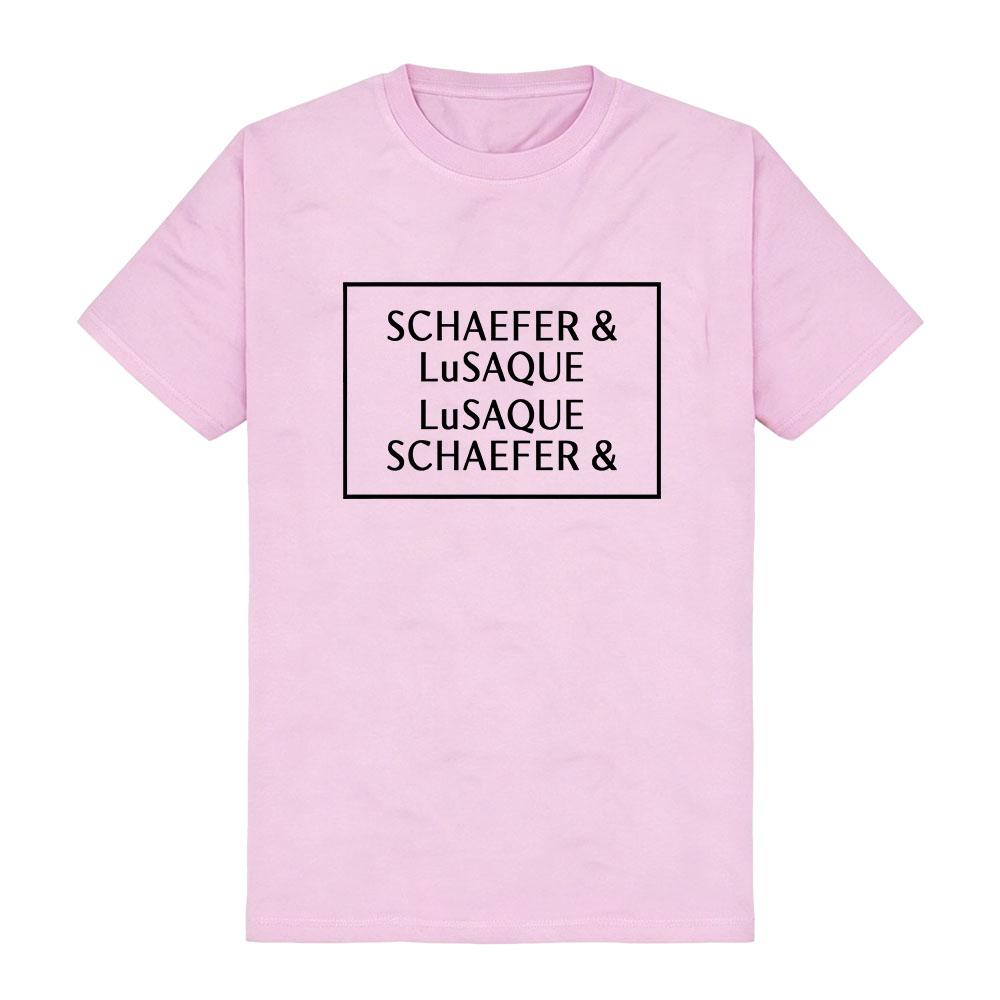 Hacks T-Shirt SCHAEFER & LuSAQUE Design Grafischer Print T-Shirts Kurzarm Baumwolle Sommer Damen T-Shirts Unisex Streetwear Lockeres Oberteil