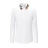 Men's High-End Silver Thread Embroidered Sequin Long-Sleeve Shirt