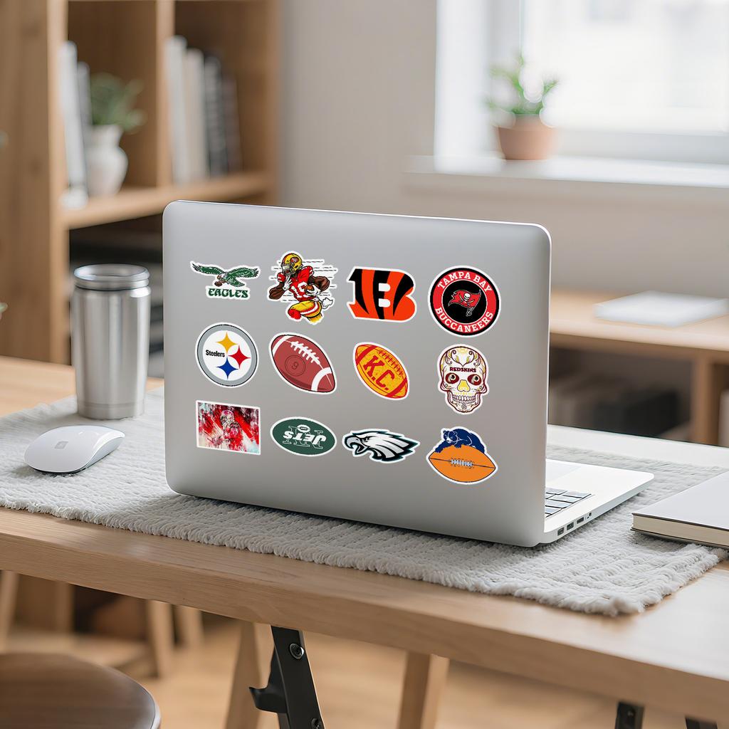 50 Rugby Doodle Stickers Car Mobile Helmet Water Cup Decoration Stickers Waterproof