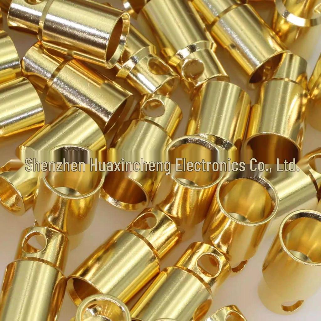 Amax GC8010 8mm Banana Plug ESC Connector 180A/150A, Pure Copper Gold-Plated 7U for Model Aircraft