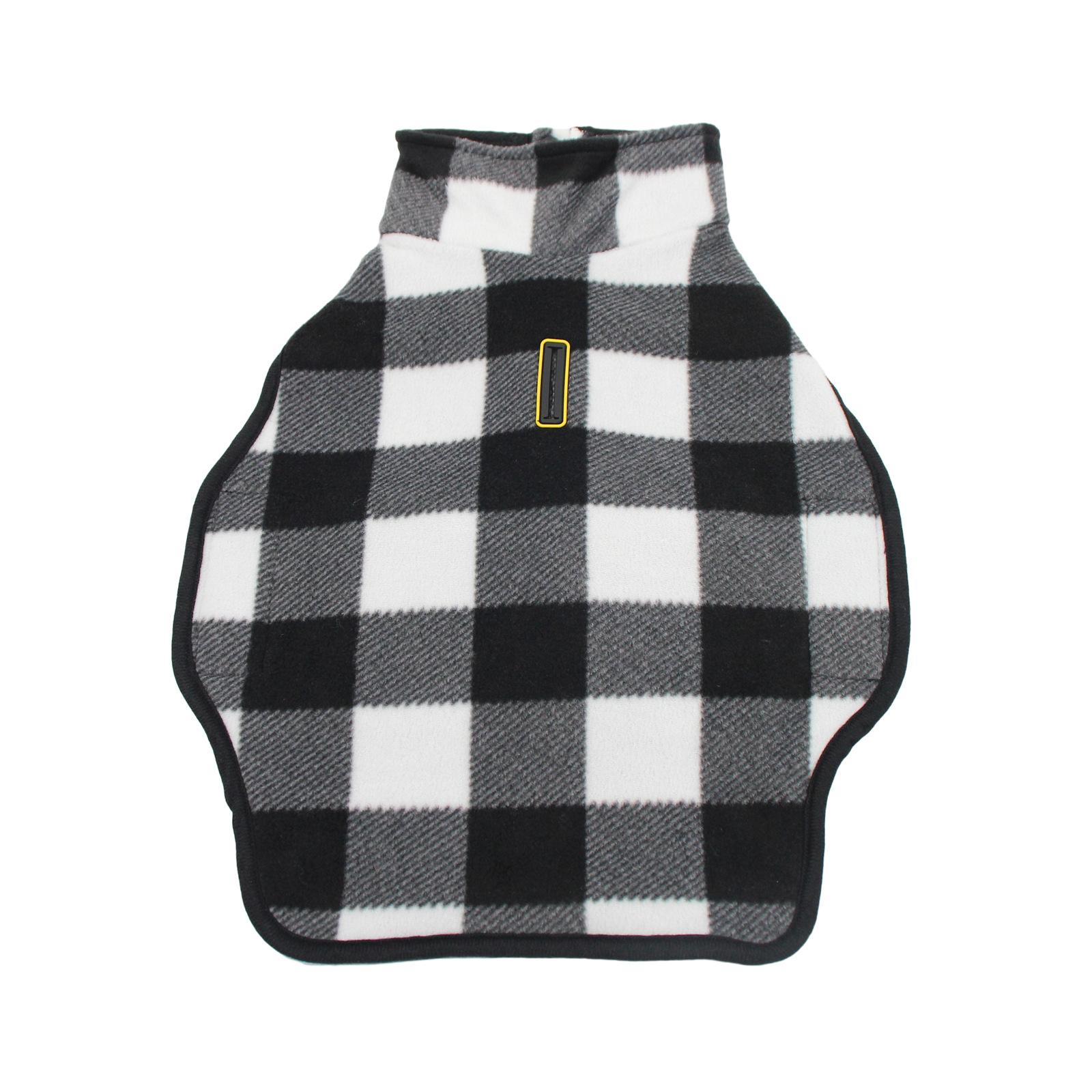 

Pet it fleece large dog dog clothes warm British plaid pet sweater golden retriever husky clothing autumn and winter S