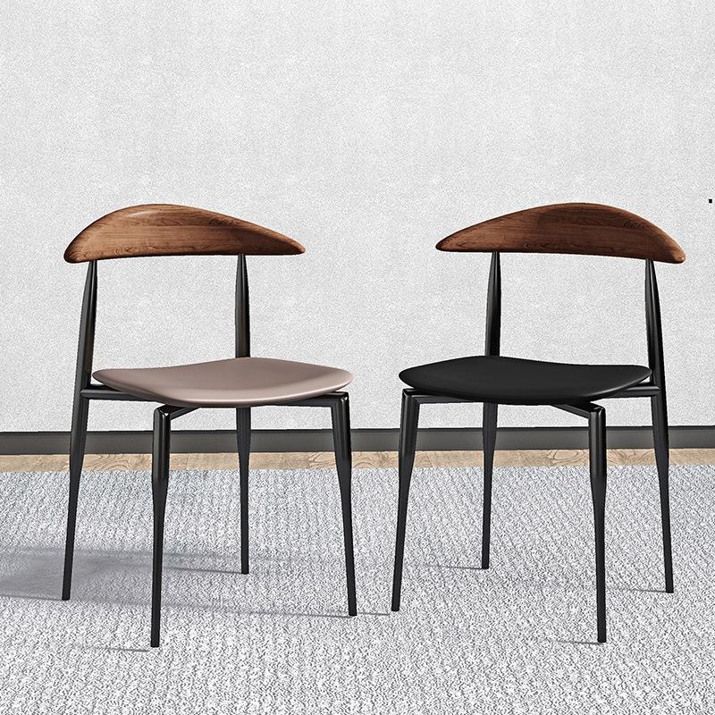 Nordic Metal Dining Chair Simple Endorsement Table and Chair Italian Retro Leisure Restaurant Chair