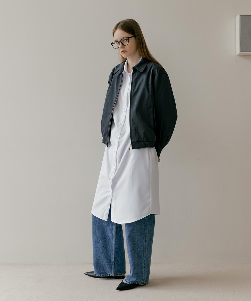 The Penny Tuck Long Shirt One Piece - Ivory