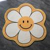 Sunflower Shape Round Carpet Cartoon Bedside Rug Non -Slip Kids Bedroom Table Floor Mats Children Soft Doormats Home Decor