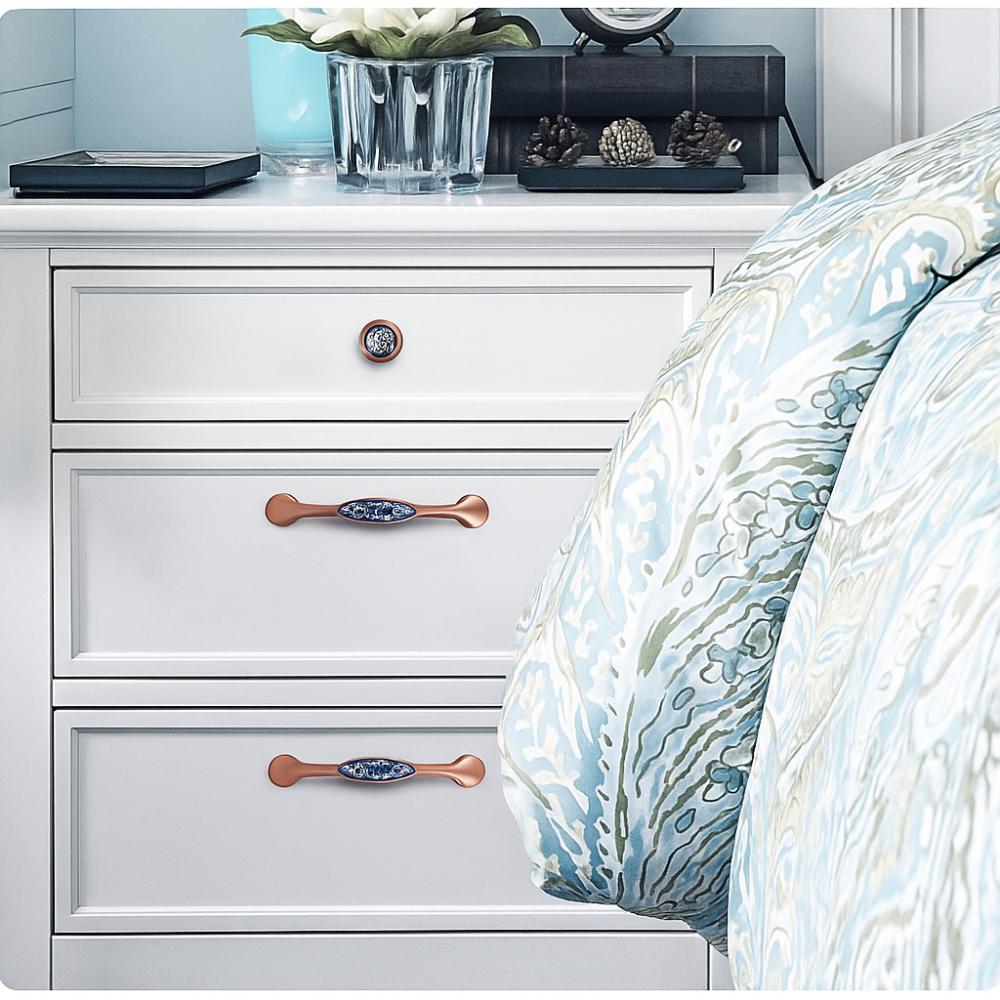 2pcs Contemporary Luxury Handles High-end American-style Handles European Ceramic Knobs  Cabinets