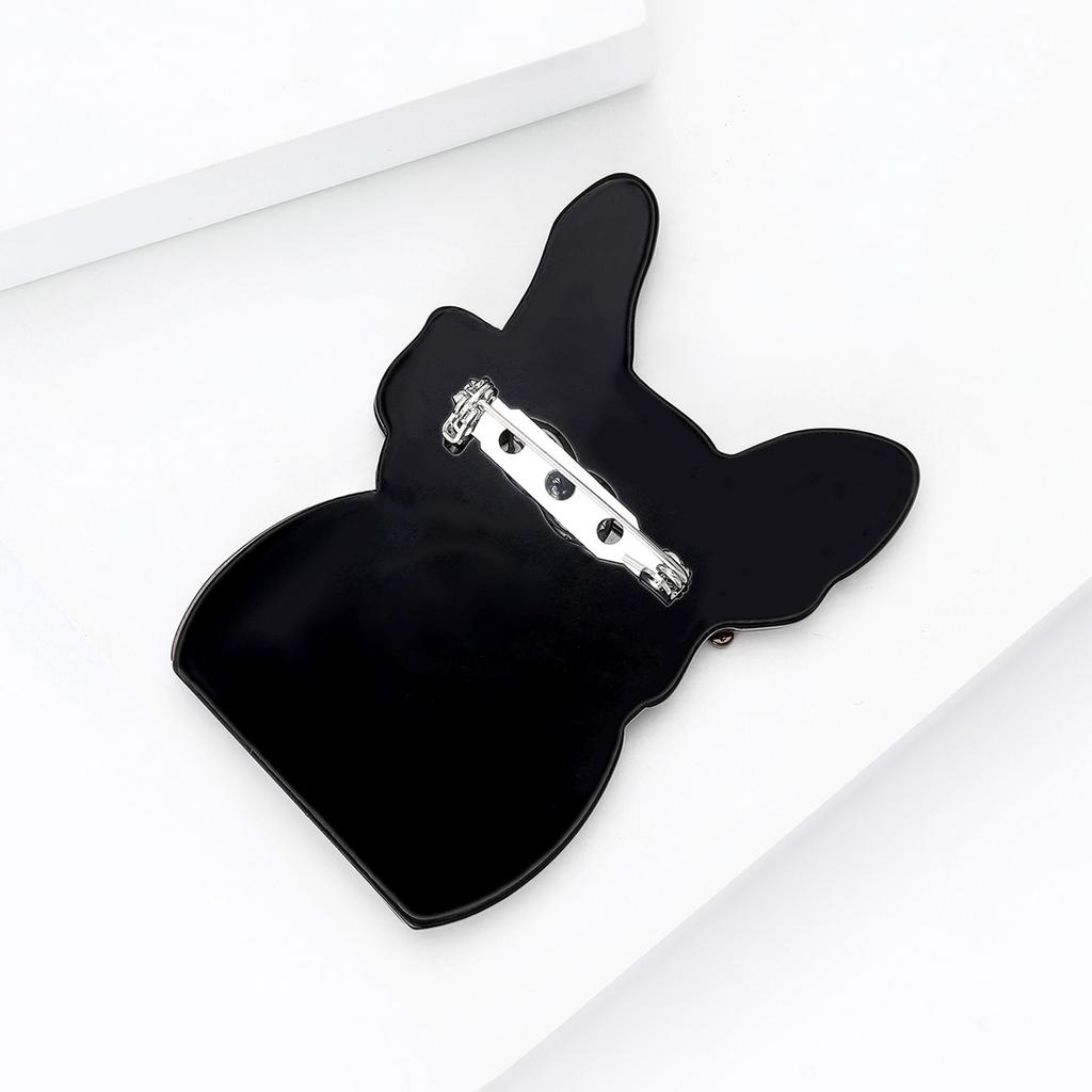 Stylish Acrylic Dog Brooches for Women Unisex Animal Puppy Pins Keychain Event Party New Gifts Jewelry Decoration Accessories