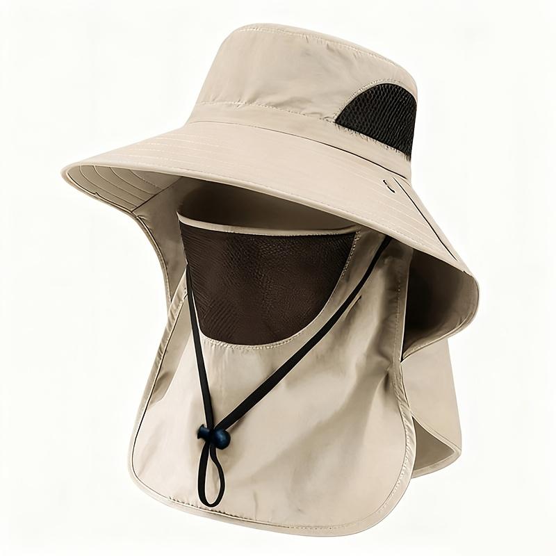 Sommer-Sonnenhüte UV-Schutz Outdoor Jagd Angelkappe für Männer Frauen Wandern Camping Visier Bucket Hat Neck Flap Fisherman Hat