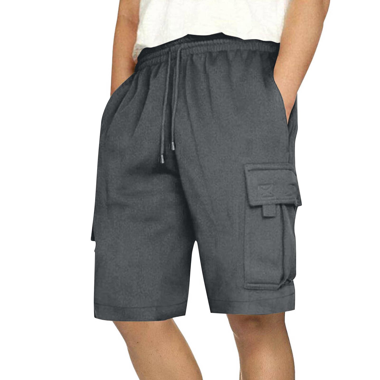 

Men s Sports Cotton Linen Casual Loose Shorts Casual Pajamas Pocket Jogging Shorts Pants XXL