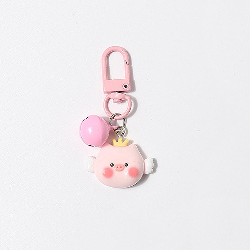 Cartoon Cute Pink Small Pig Animal Pendant Keychains Backpack Hangings Decoration Accessries Gifts