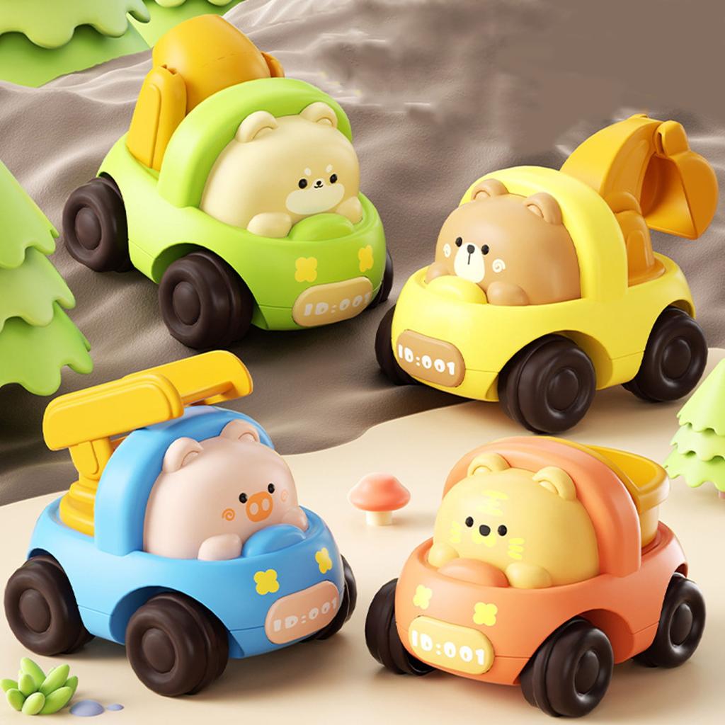 Cartoon Animal Engineering Vehicle Toy Dump Truck Boy Interactive Sliding Car Excavator