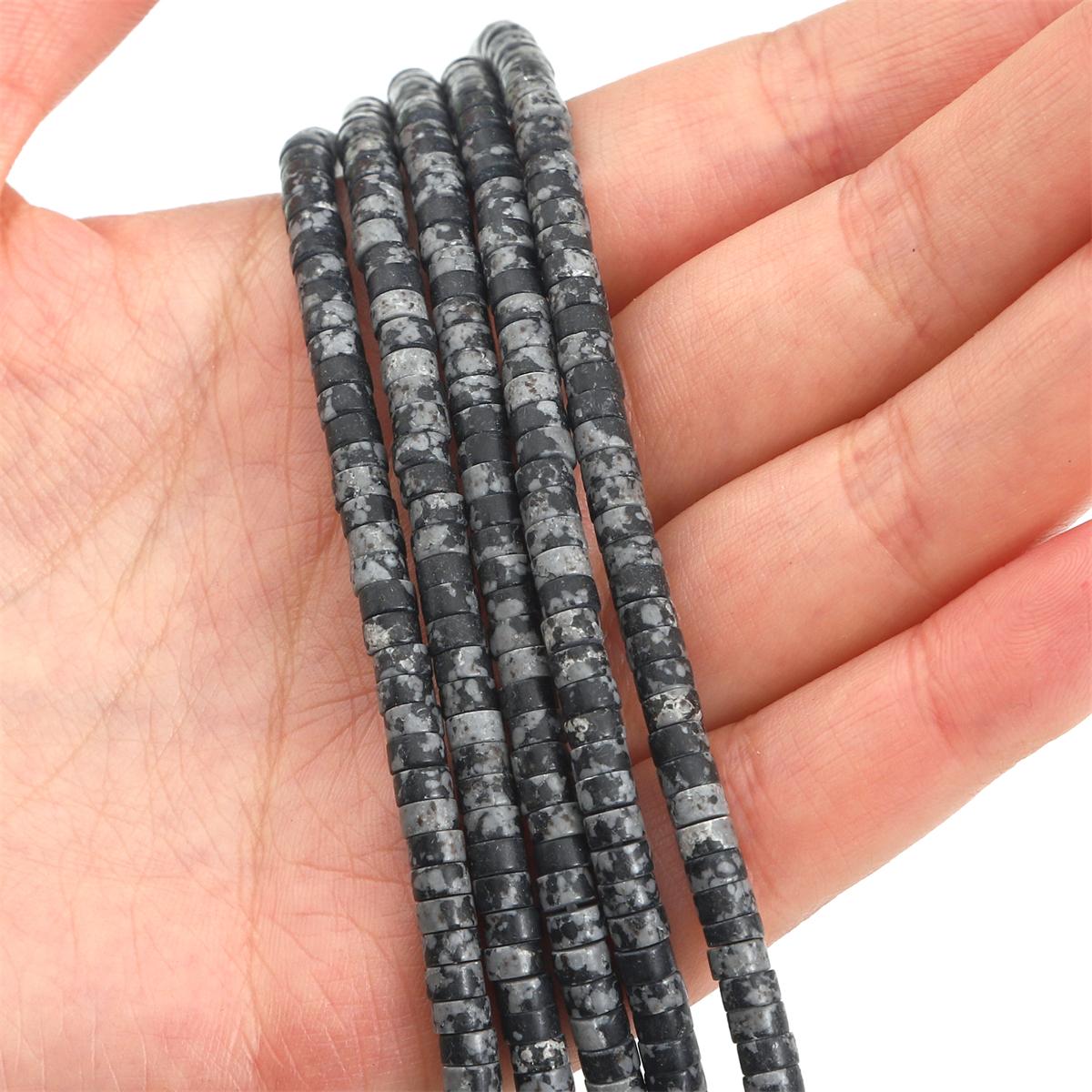 

2x4 мм бирюзовые агаты нефритовые бусины-разделители плоские круглые бусины из натурального камня аметист тигровый глаз бусины для изготовления ювелирных изделий DIY браслет ожерелье серьги Snowflake Obsidian