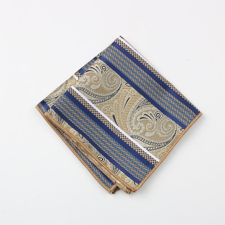 Pattern Chest Towel Men'S Suit Gentleman Wedding Red High-End High-Density Small Square Towel Handkerchief Banquet Host Pocket Towel