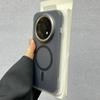 Translucent Frosted Corrugated Stripe for Magsafe Case for Honor Magic 8 7 6 5 Pro Air Magnetic Wireless Charge Shockproof Cover