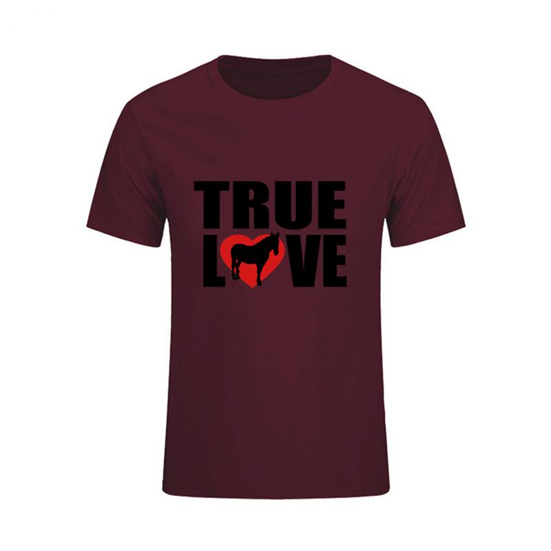 My Horse Is My Love Band Men T Shirt Fashion Funny Animal T Shirt XL