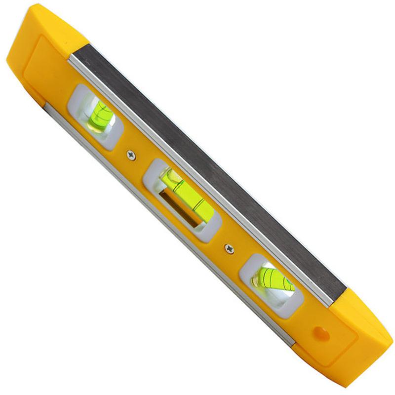 Magnetic Spirit Level Bubble Ruler Portable Pocket Spirit Level Tool Vertical Horizontal Bubble Level Measure Instruments