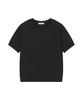 Jeunesse Quoi [Essential] Cashmere Light Short Sleeve Crew Neck_Black