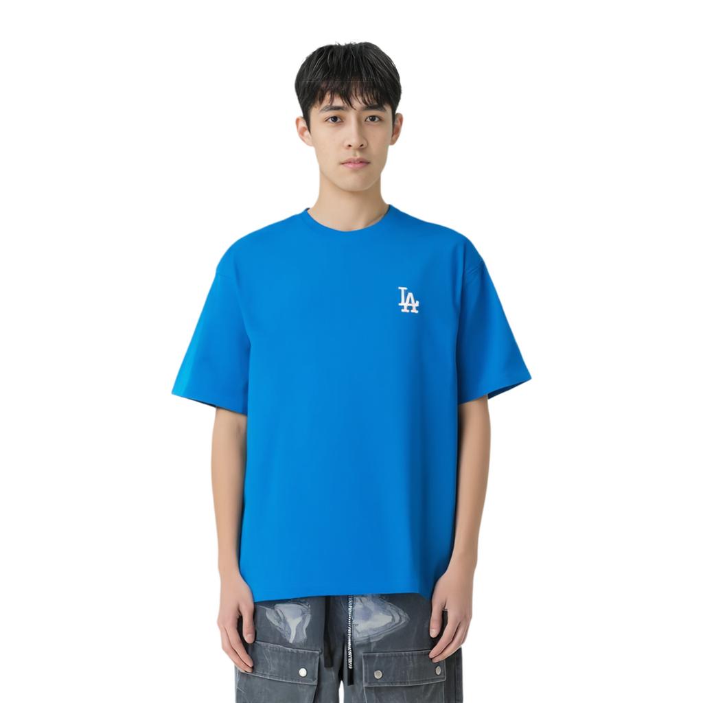 MLB T Shirts Unisex Blue Crew Neck Moderate Straight Fit 3ATSEC723-07BLS