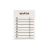 Minimalistischer frischer Stil Tragbarer Notizblock: 50-Blatt To-Do-Liste Memo